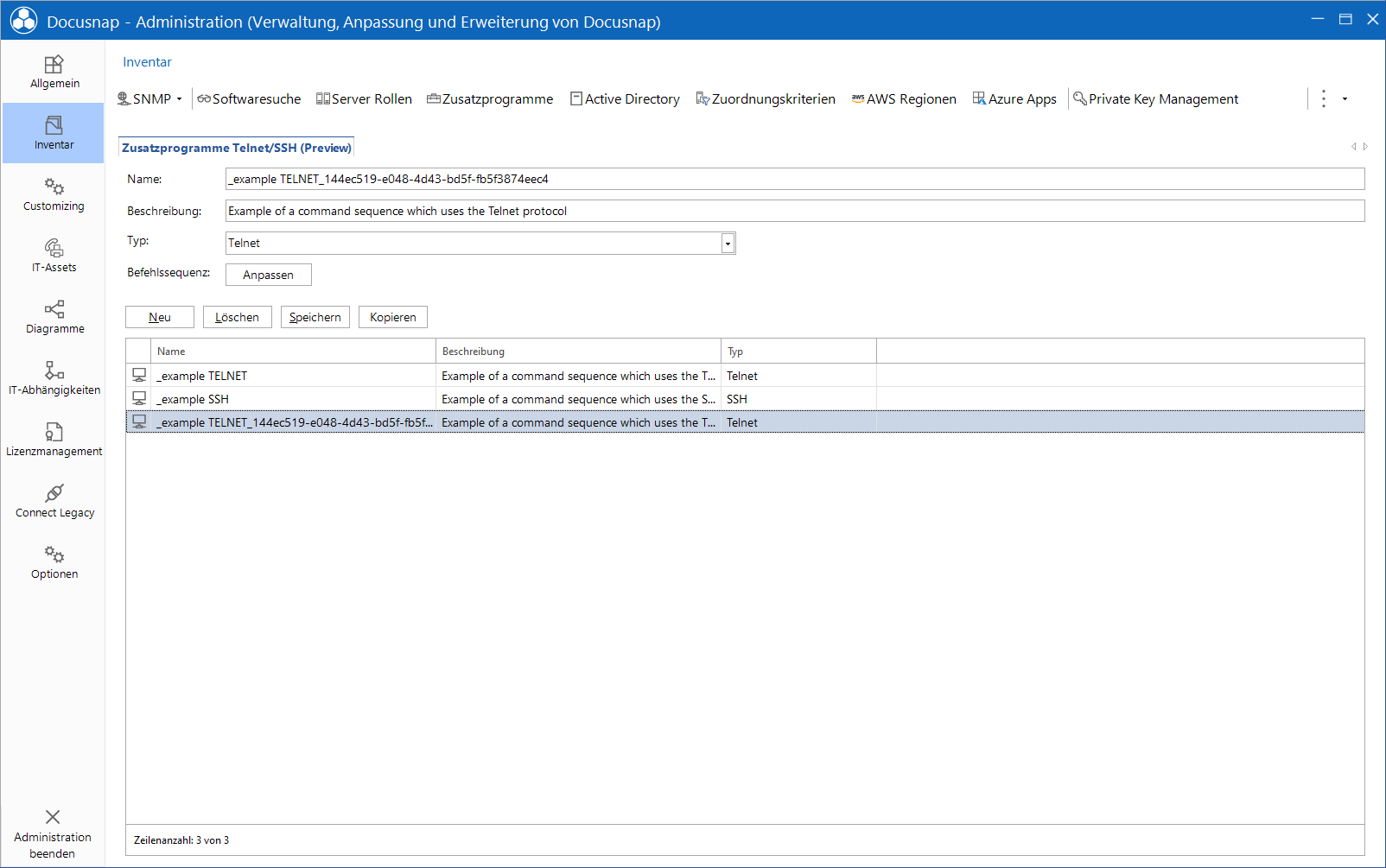 Docusnap Administration SNMP Sequenzen Docusnap Administration SNMP Sequenzen