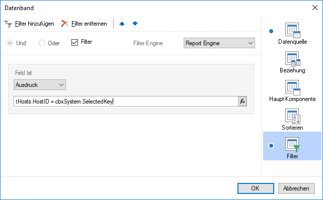 Docusnap-Berichte-Dialog-Datenband-Filter Docusnap-Berichte-Dialog-Datenband-Filter