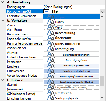 Docusnap-Berichte-Designer-Eigenschaften-Komponenten-Stil Docusnap-Berichte-Designer-Eigenschaften-Komponenten-Stil