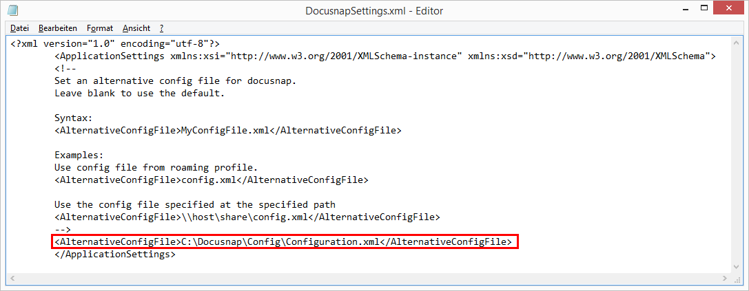 Docusnap Konfigurationsdatei Docusnapsettings Docusnap Konfigurationsdatei Docusnapsettings
