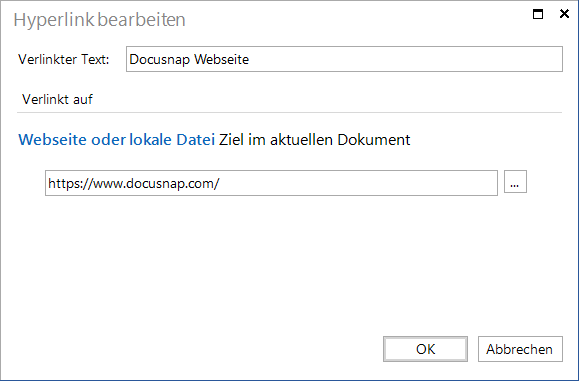 Docusnap IT-Konzepte Hyperlink Docusnap IT-Konzepte Hyperlink