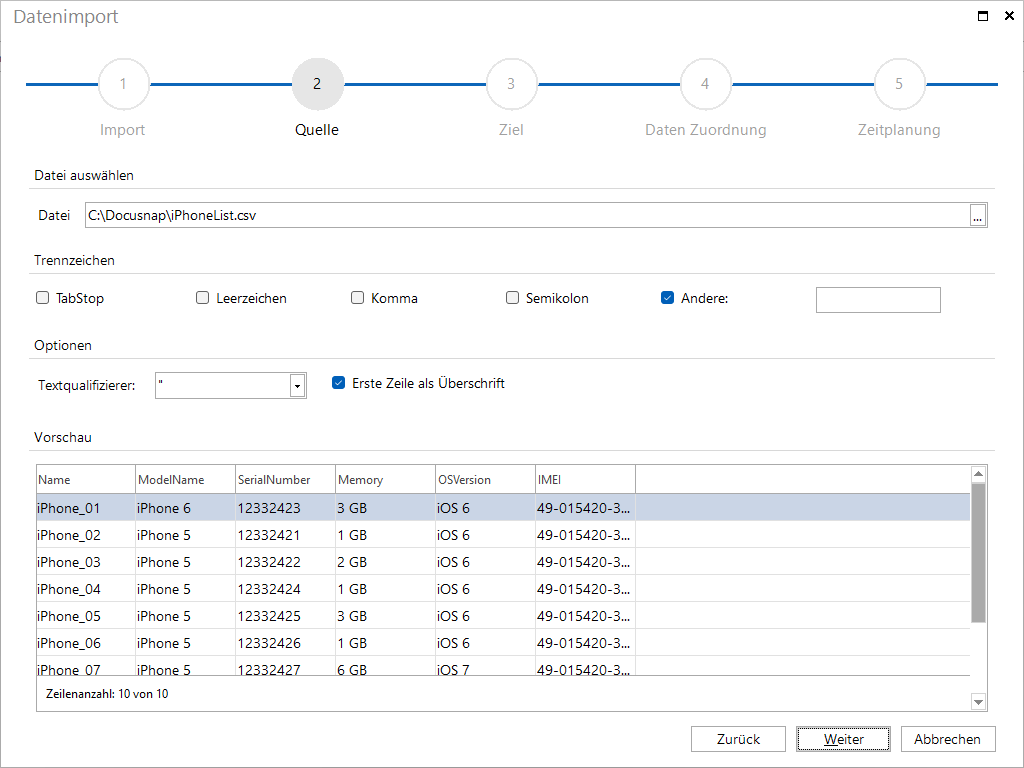 Docusnap Datenimport Quelle Docusnap Datenimport Quelle