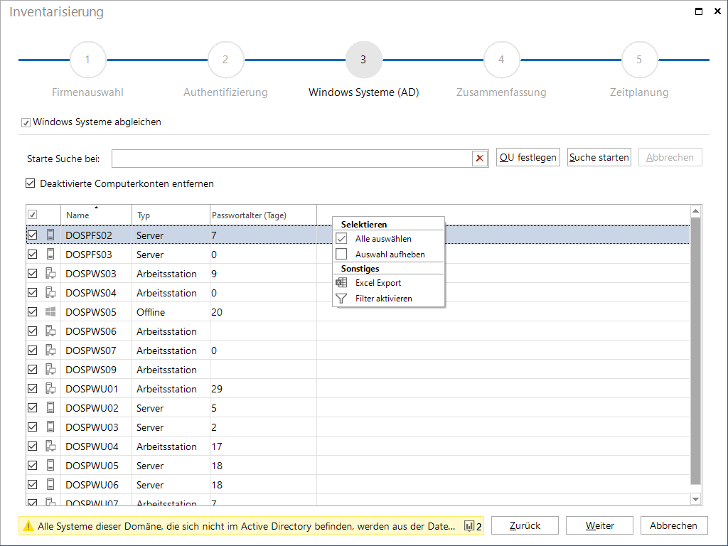 Docusnap Active Directory Abgleich Windows Systeme Docusnap Active Directory Abgleich Windows Systeme