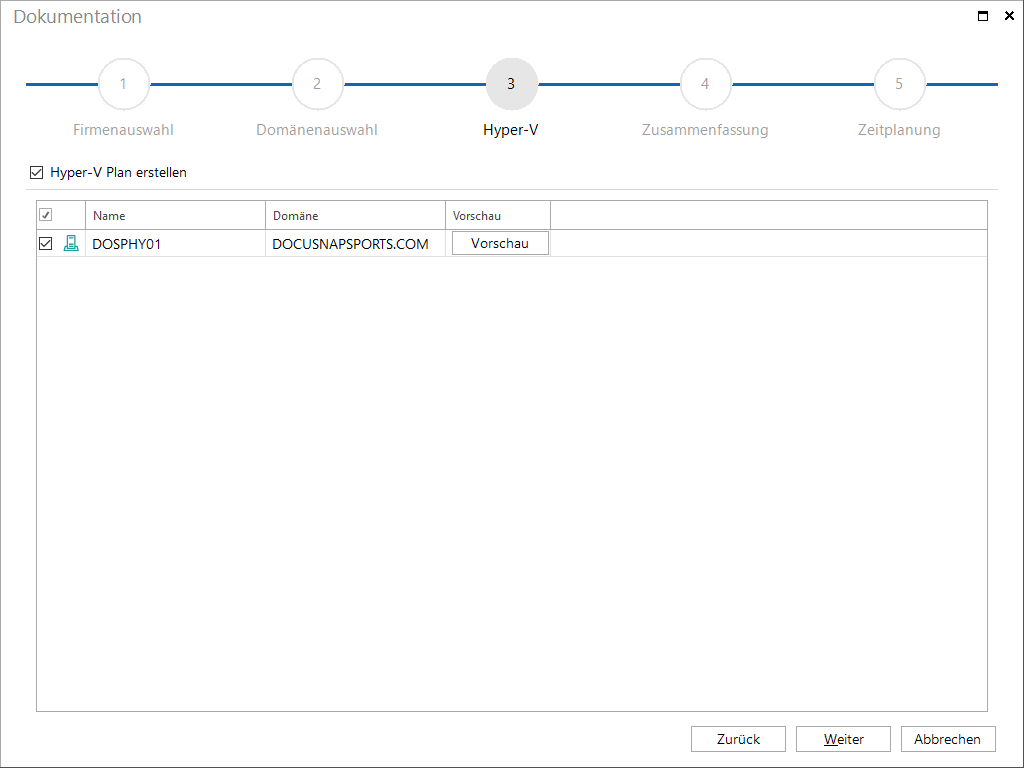 Docusnap Dokumentation Hyper-V Docusnap Dokumentation Hyper-V