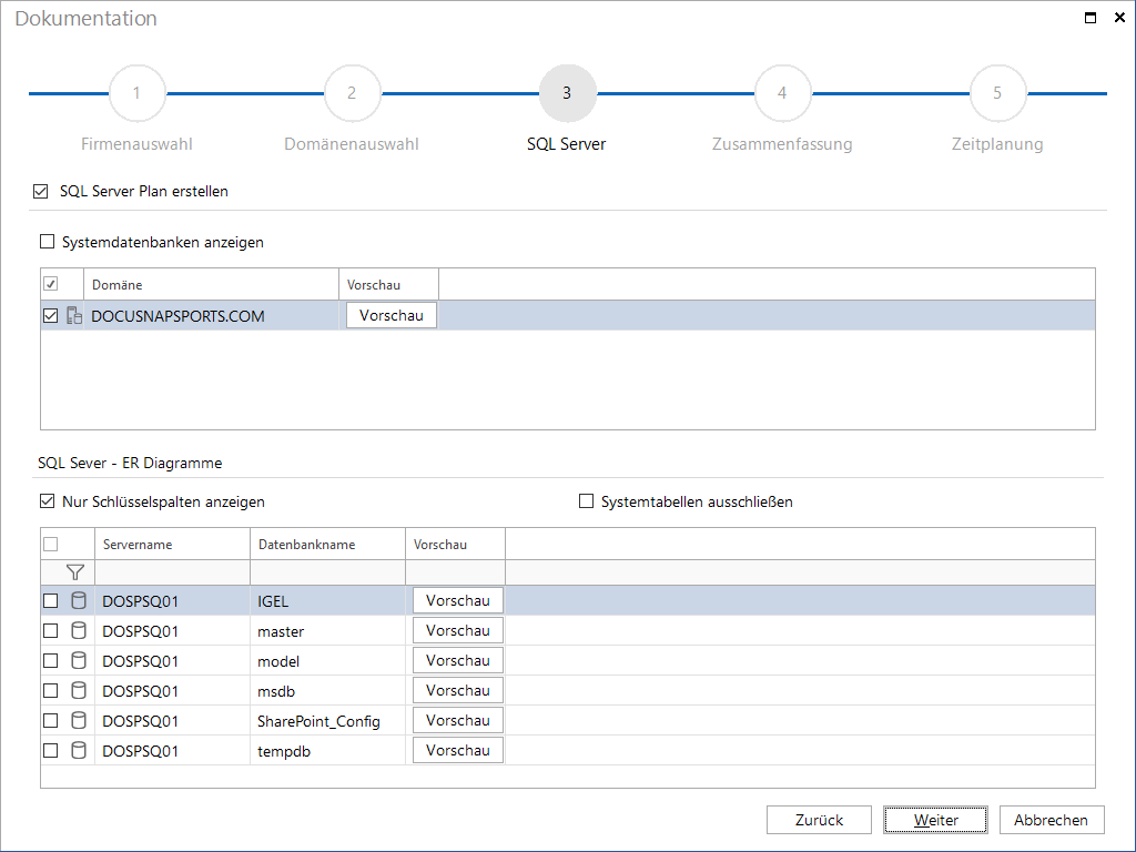 Docusnap Dokumentation SQL Server Docusnap Dokumentation SQL Server