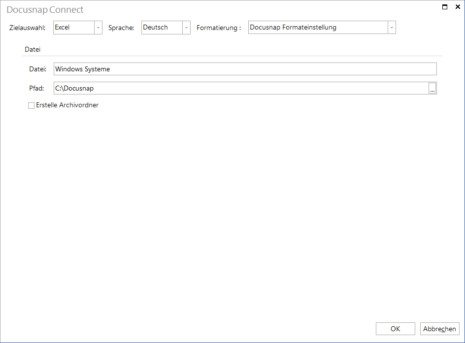 Docusnap Connect Paket planen Excel Docusnap Connect Paket planen Excel