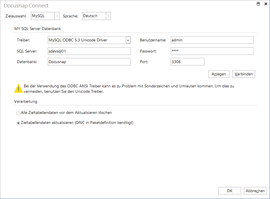 Docusnap Connect Paket planen MySQL Docusnap Connect Paket planen MySQL