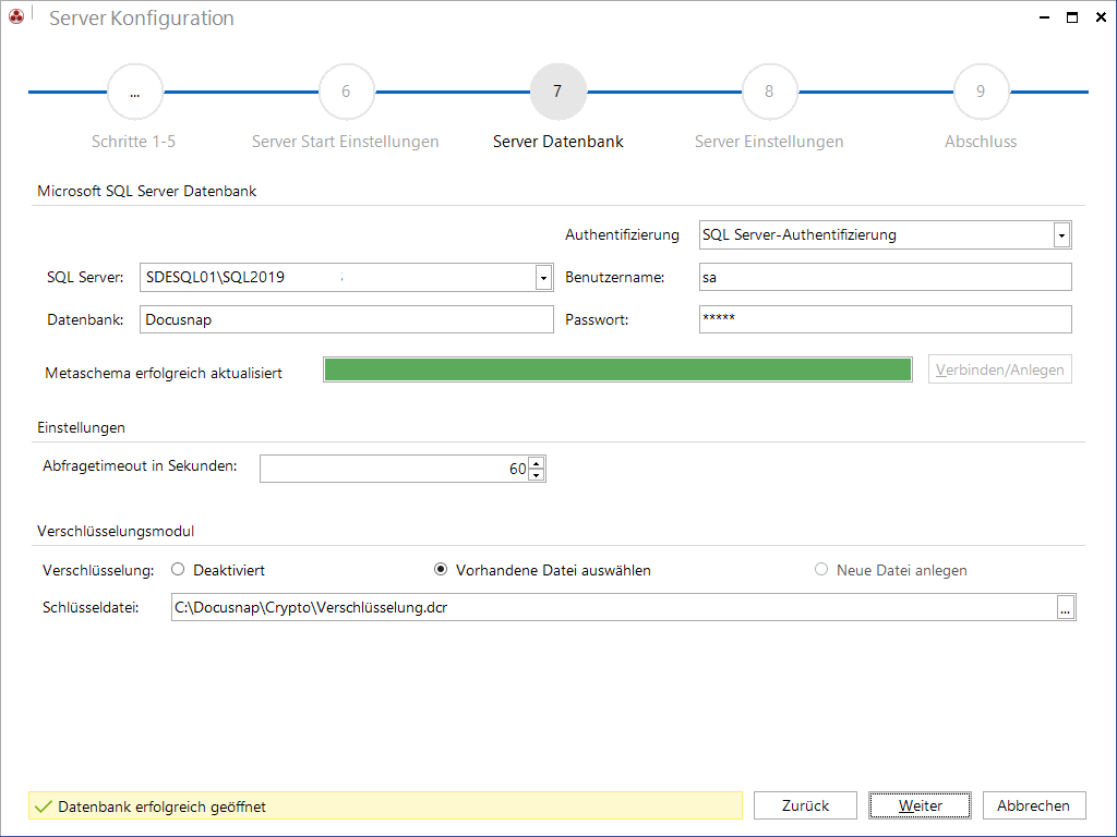 Docusnap Konfiguration Server Datenbank Docusnap Konfiguration Server Datenbank