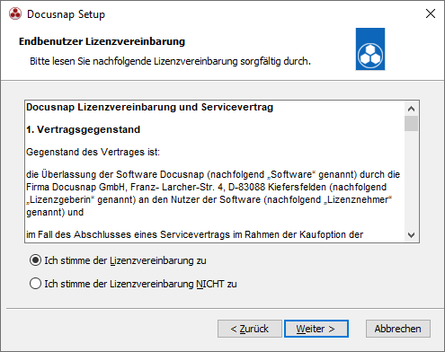 Docusnap Setup Endbenutzerlizenzvertrag Docusnap Setup Endbenutzerlizenzvertrag
