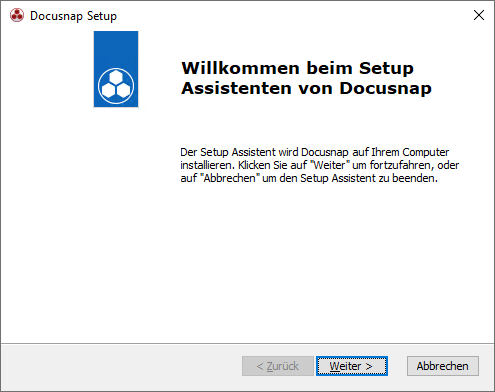 Docusnap Setup Willkommen Docusnap Setup Willkommen