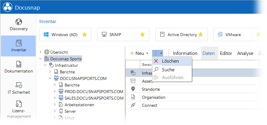 Docusnap Editor löschen Docusnap Editor löschen