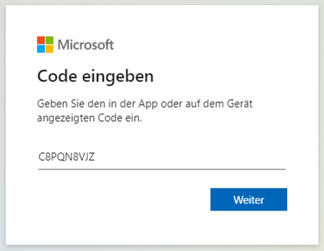 Docusnap Azure App Gerätecode eingeben Docusnap Azure App Gerätecode eingeben