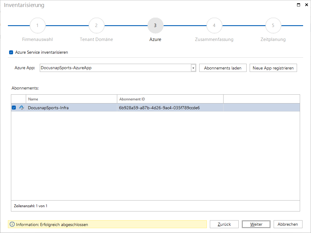 Docusnap Inventarisierung Azure Docusnap Inventarisierung Azure