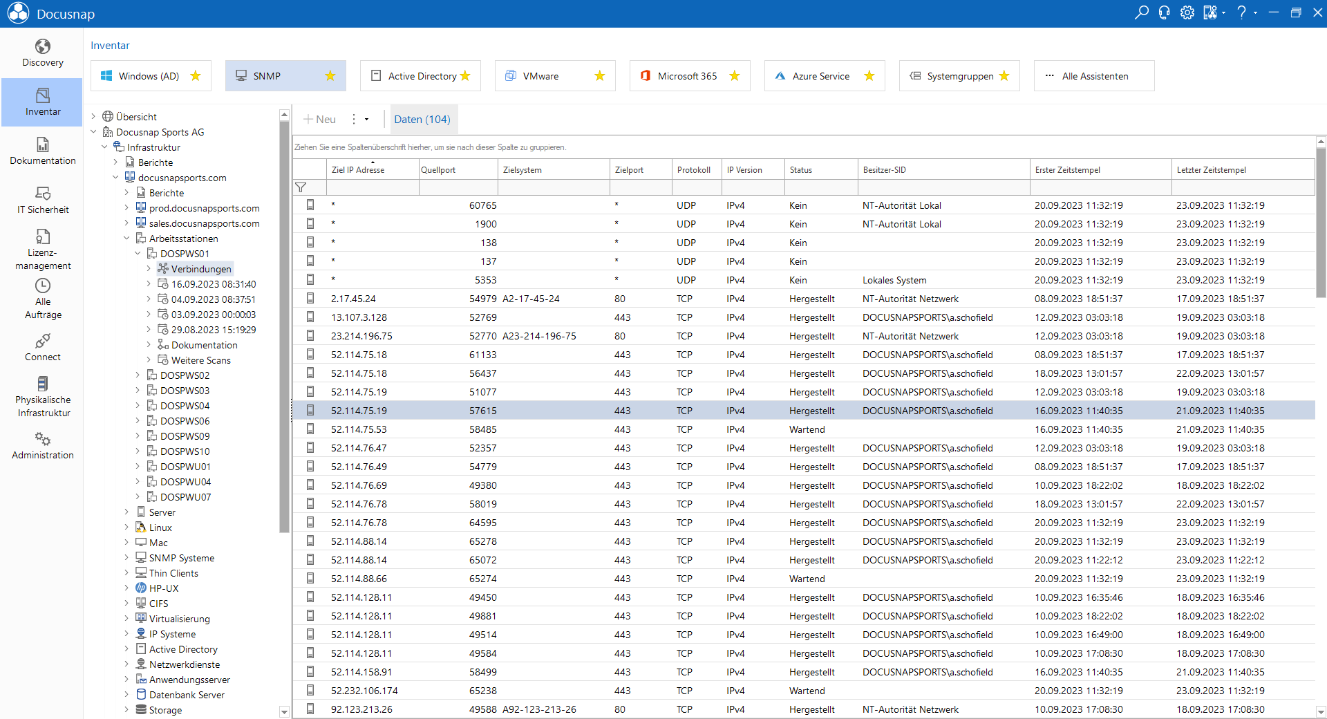 Docusnap Inventarisierung Kommunikationspfade Docusnap Inventarisierung Kommunikationspfade
