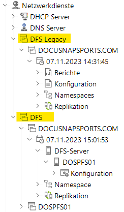 Docusnap Inventarisierung DFS Baum Docusnap Inventarisierung DFS Baum