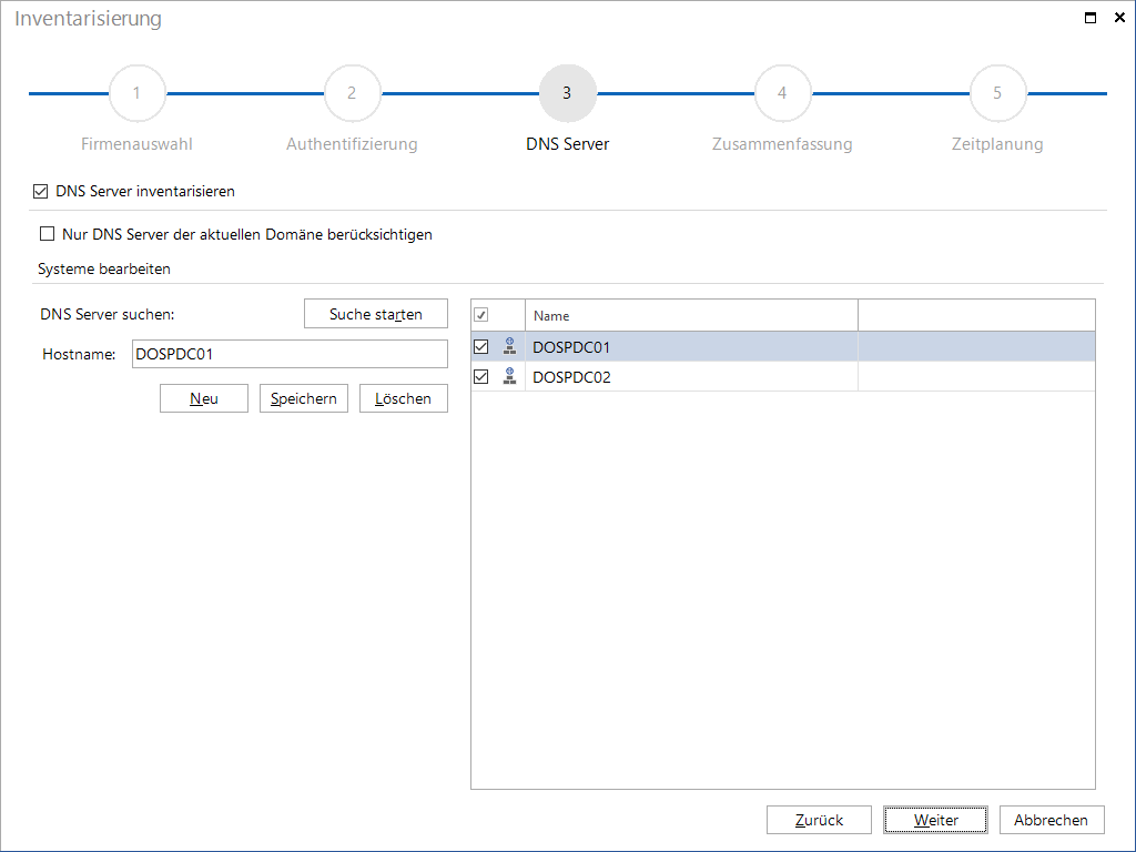 Docusnap Inventarisierung DNS Server Docusnap Inventarisierung DNS Server