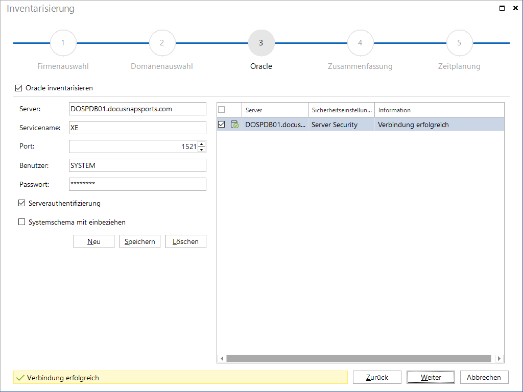 Docusnap Inventarisierung Oracle Docusnap Inventarisierung Oracle