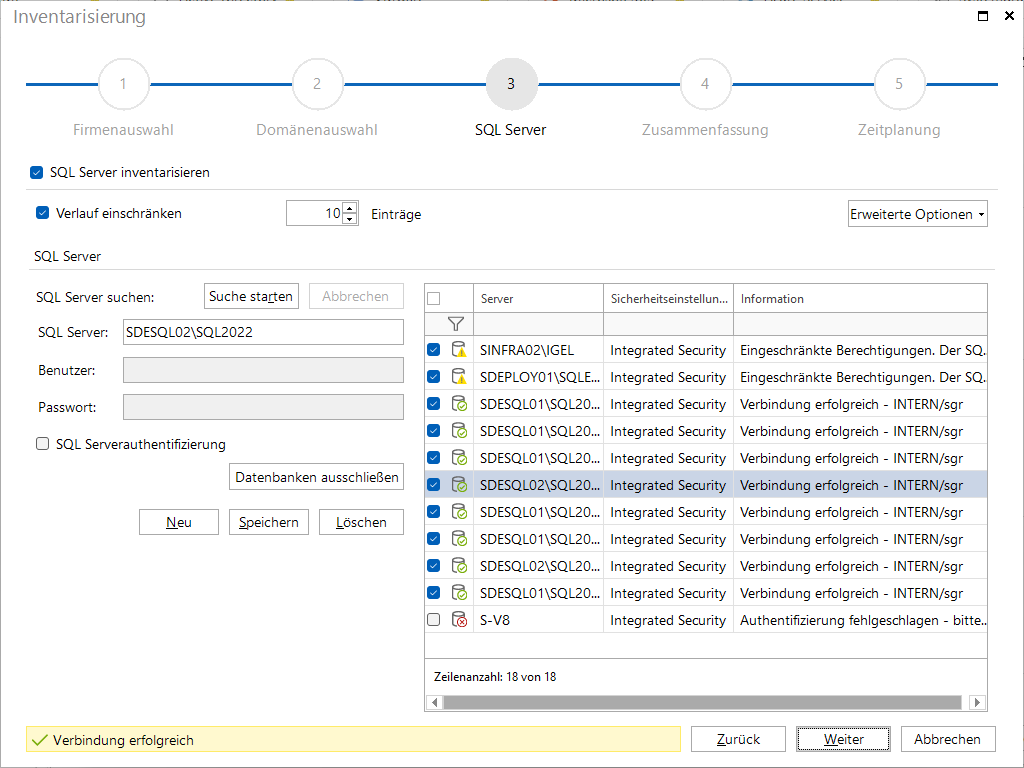 Docusnap Inventarisierung SQL Server Docusnap Inventarisierung SQL Server
