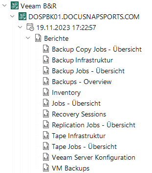 Docusnap Inventarisierung Veeam Baum Berichte Docusnap Inventarisierung Veeam Baum Berichte