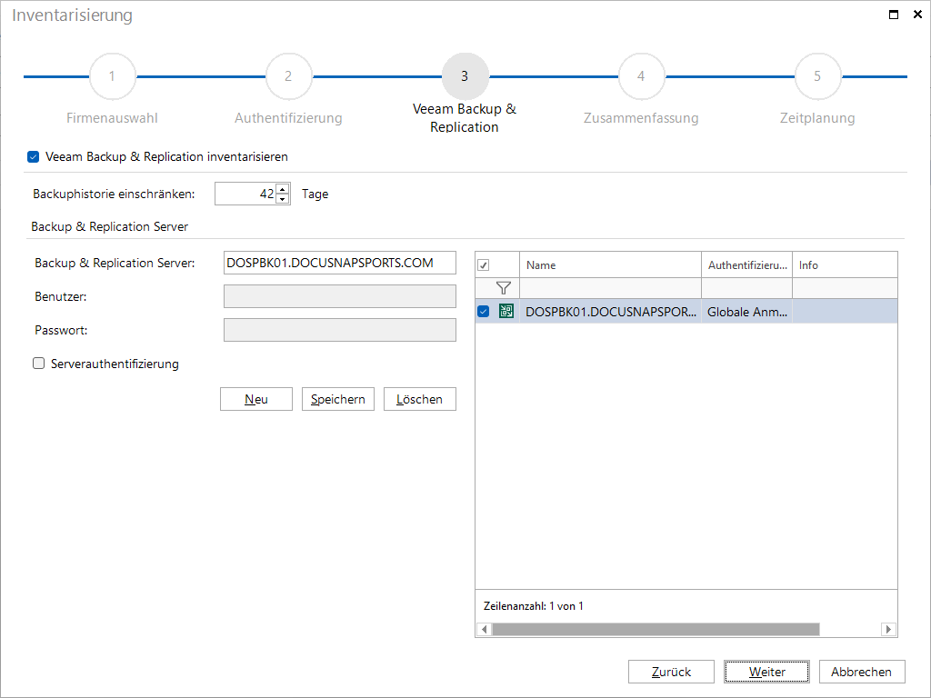 Docusnap Inventarisierung Veeam Docusnap Inventarisierung Veeam