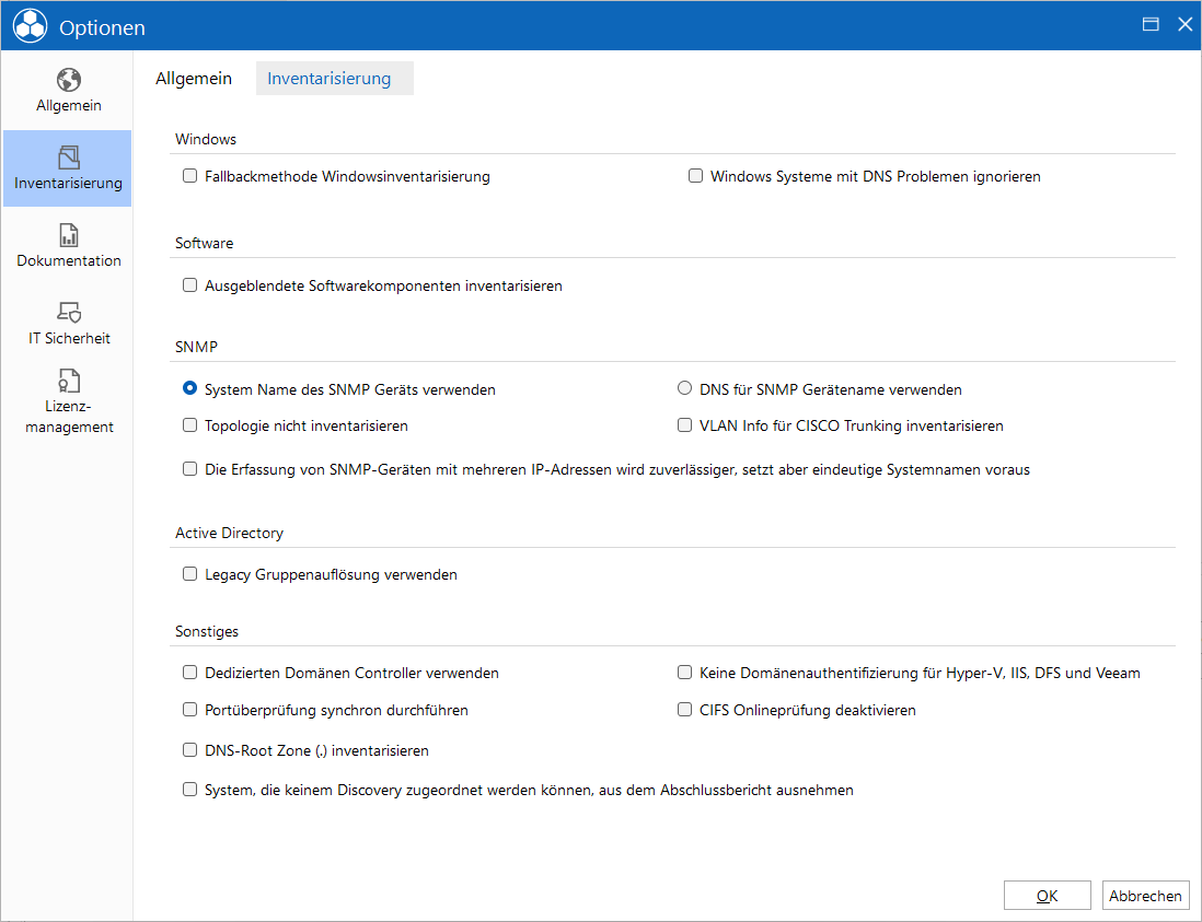 Docusnap Konfiguration Inventarisierung Assistent Docusnap Konfiguration Inventarisierung Assistent