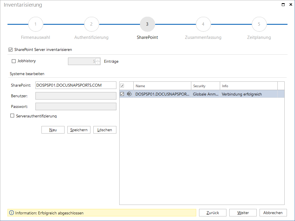 Docusnap Inventarisierung SharePoint Docusnap Inventarisierung SharePoint