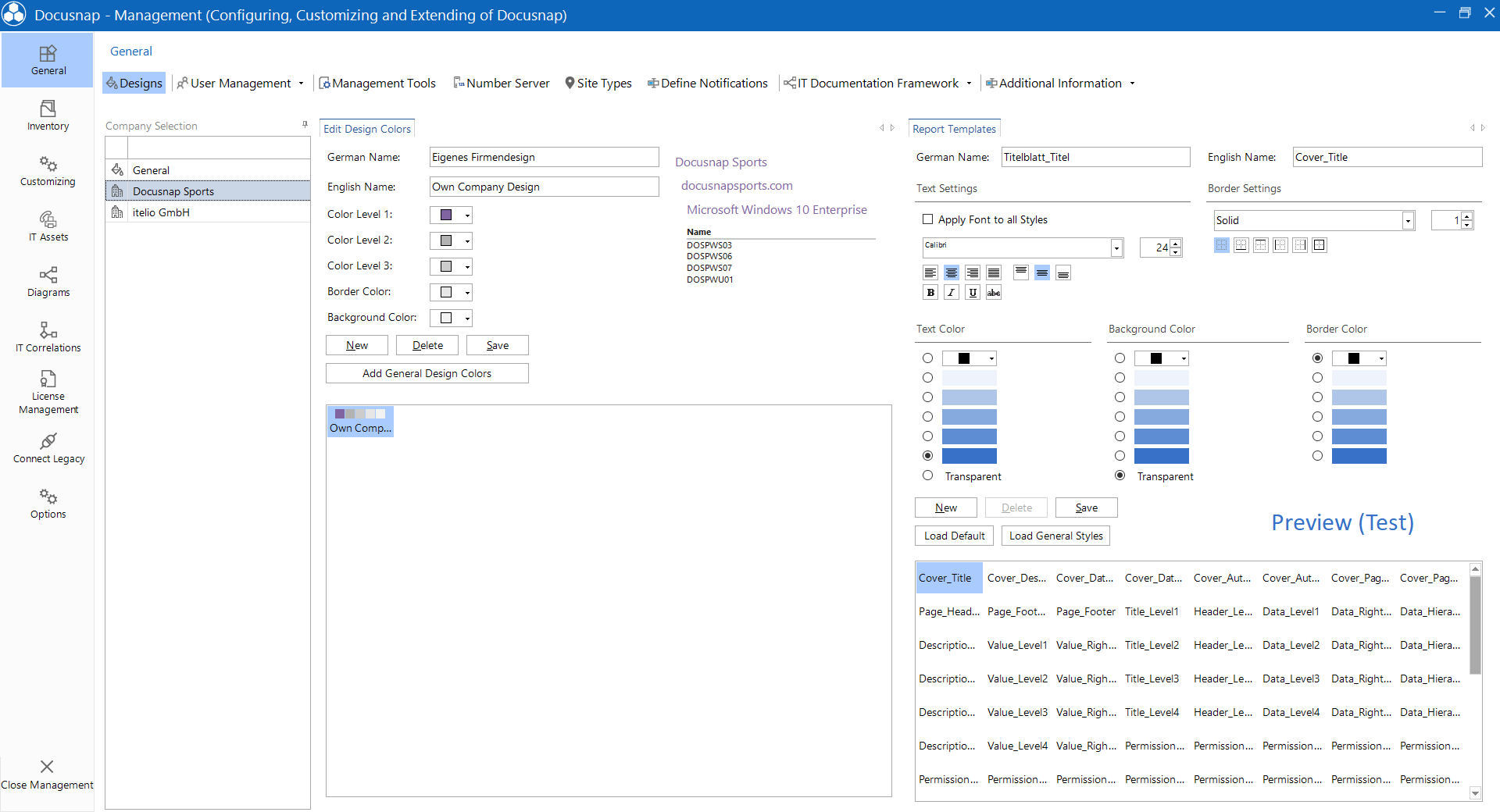 Docusnap Management General Edit Designs Docusnap Management General Edit Designs