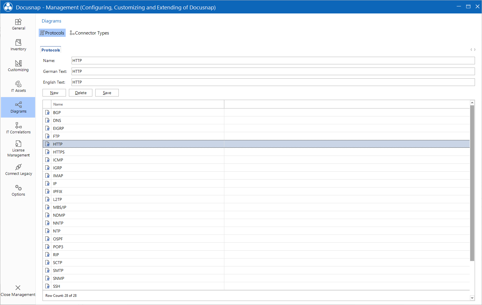 Docusnap Management Relations Protocols