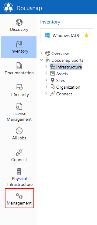 Docusnap Management Open Docusnap Management Open