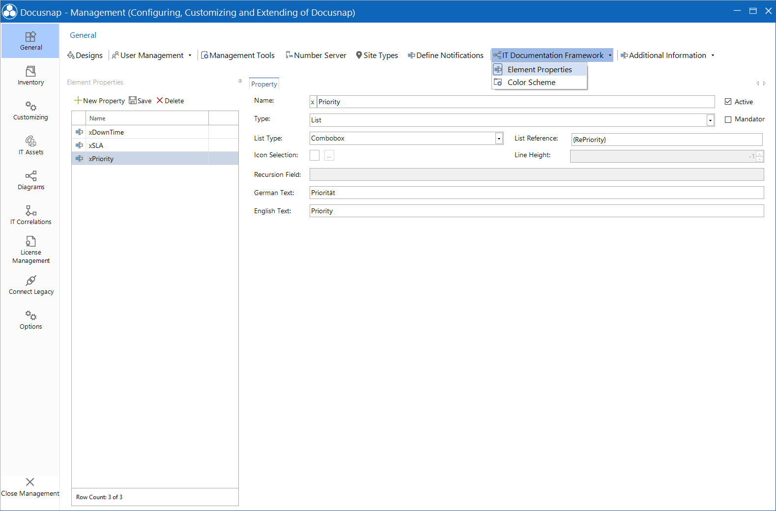 Docusnap Management Element Properties Docusnap Management Element Properties