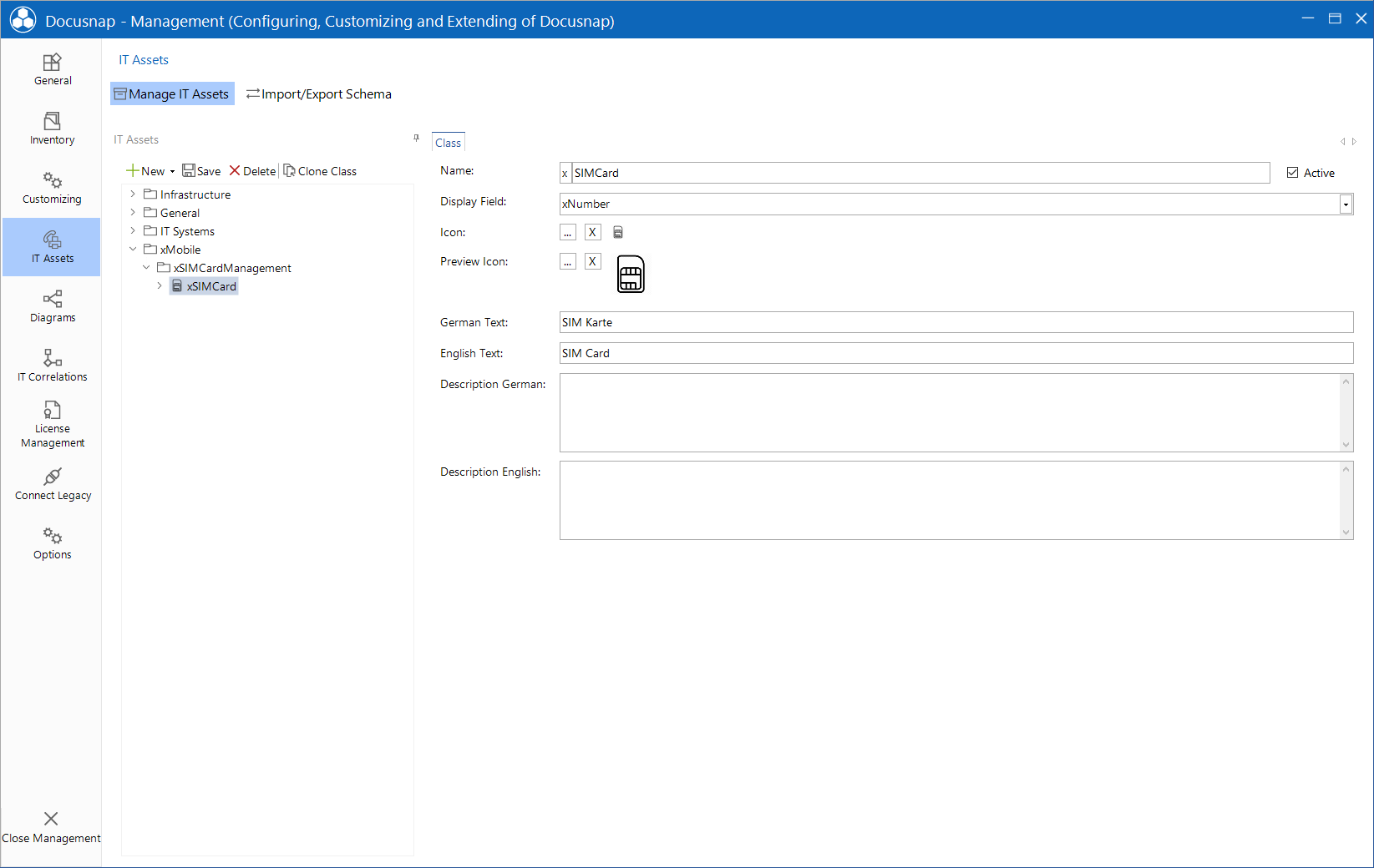 Docusnap Management IT Assets Class