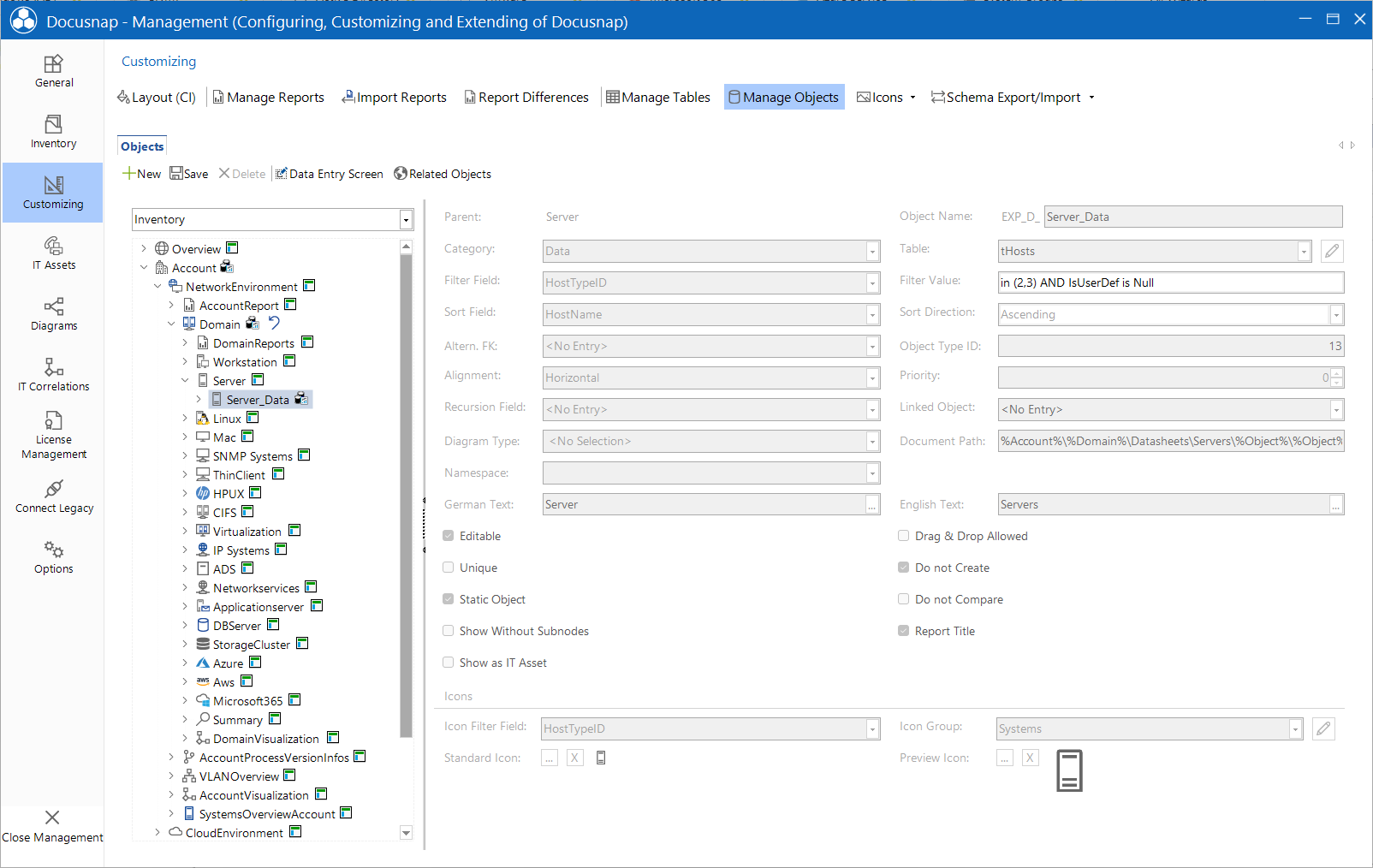Docusnap Tools Manage Metaobjects Data Docusnap Tools Manage Metaobjects Data