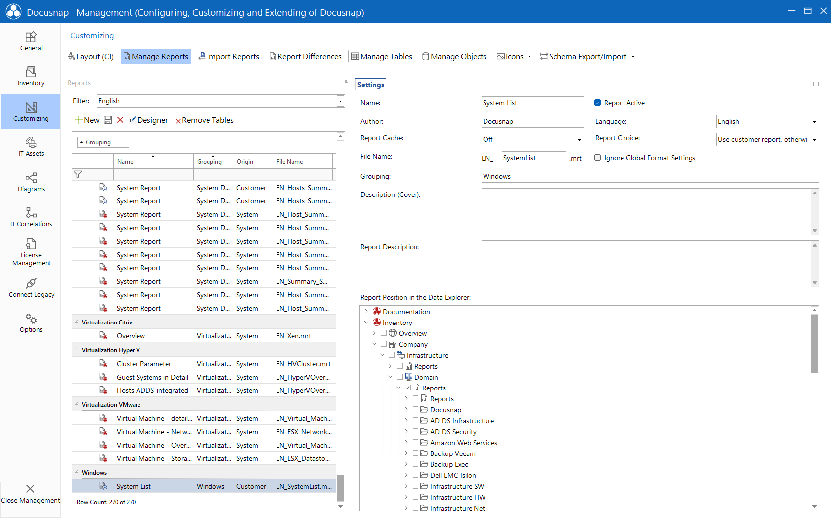 Docusnap-Tools-Manage-Reports-Creating-the-report