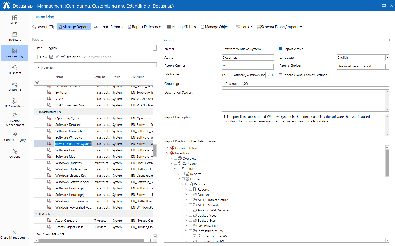 Docusnap tools report manager Docusnap tools report manager