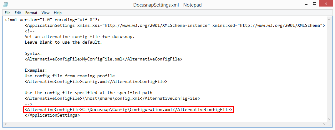 Docusnap-Configuration-File-DocusnapSettings Docusnap-Configuration-File-DocusnapSettings