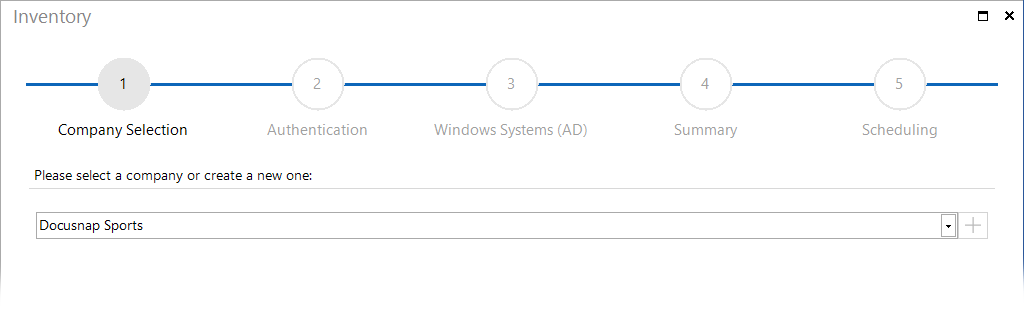 Docusnap Active Directory Comparison Company Selection Docusnap Active Directory Comparison Company Selection