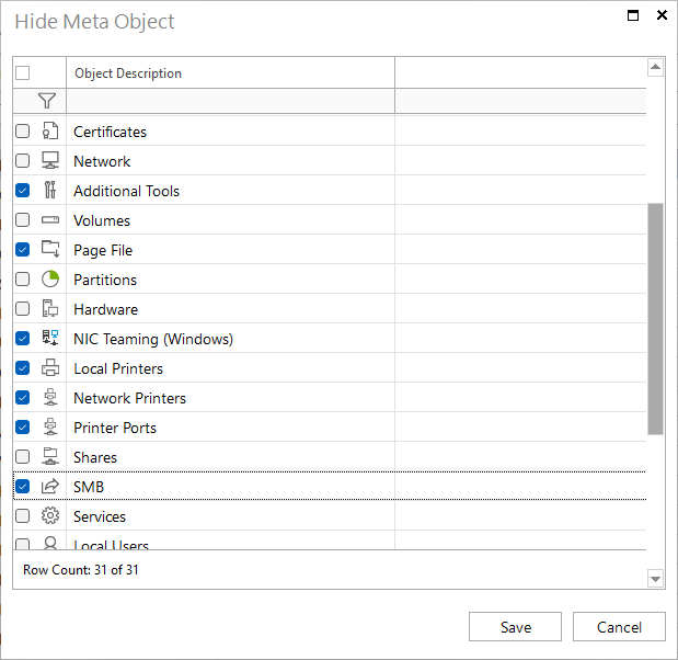Docusnap hide meta objects dialog snapshots Docusnap hide meta objects dialog snapshots