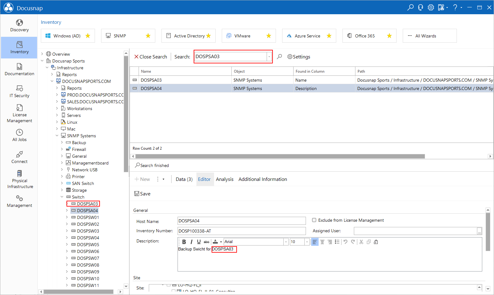 Docusnap-Enterprise-Search-Single-Value Docusnap-Enterprise-Search-Single-Value