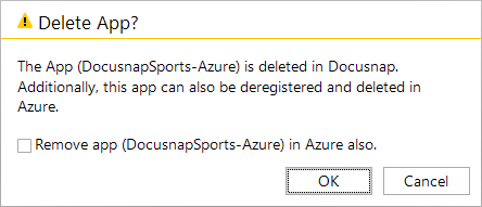 Docusnap Azure Apps Delete Message Docusnap Azure Apps Delete Message