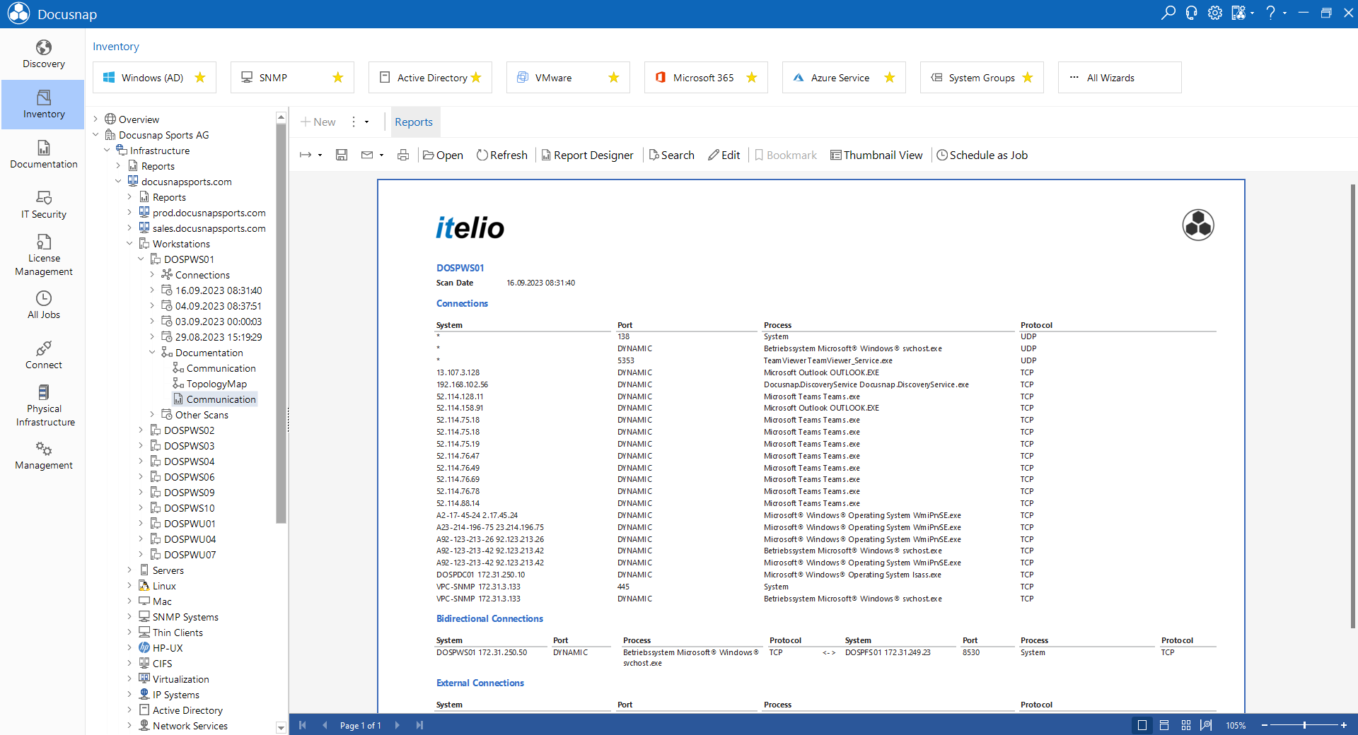 Docusnap Inventory Communication Paths Report Docusnap Inventory Communication Paths Report