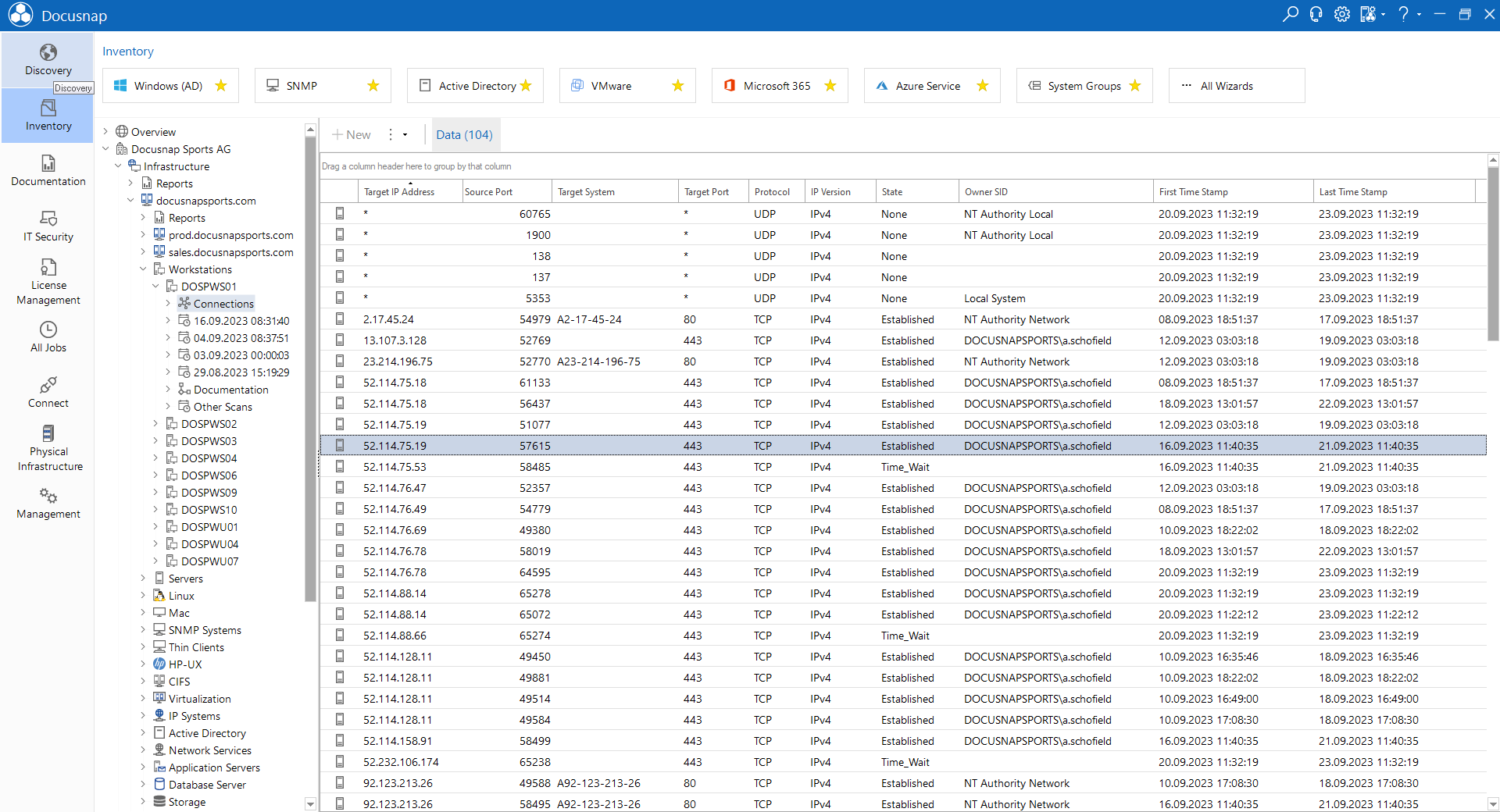 Docusnap Inventory Communication Paths System Docusnap Inventory Communication Paths System