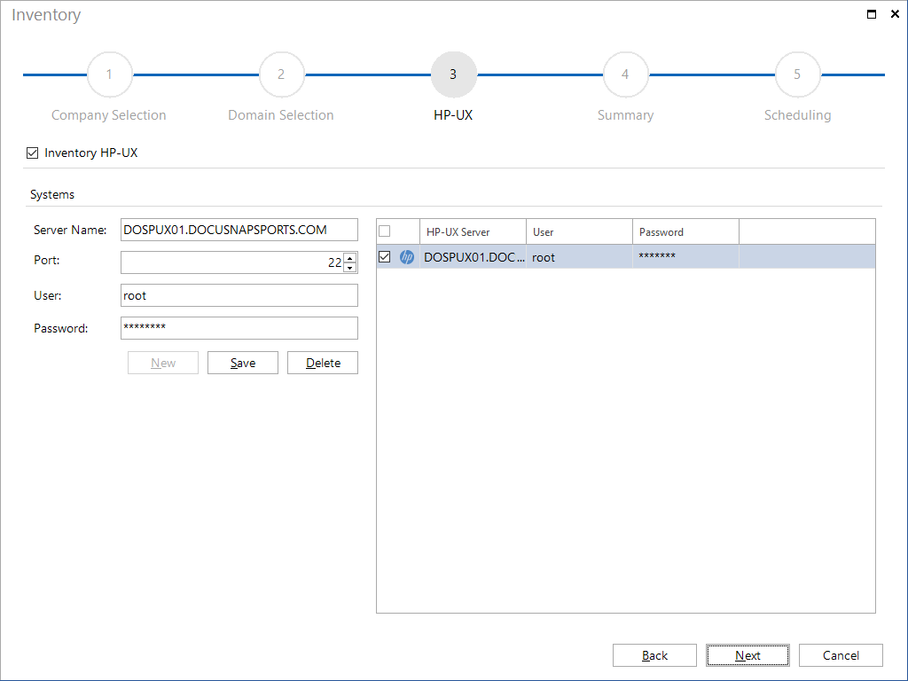 Docusnap Inventory HP UX Docusnap Inventory HP UX