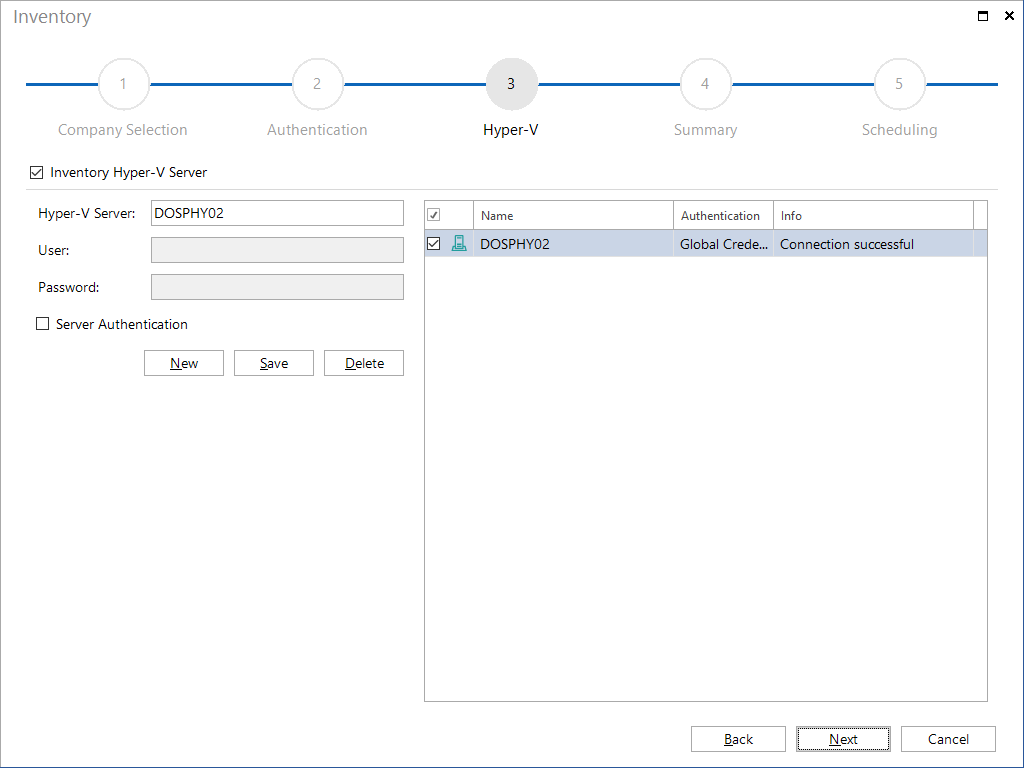 Docusnap Inventory Hyper-V