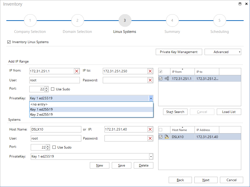 Docusnap Inventory Linux Systems RSA