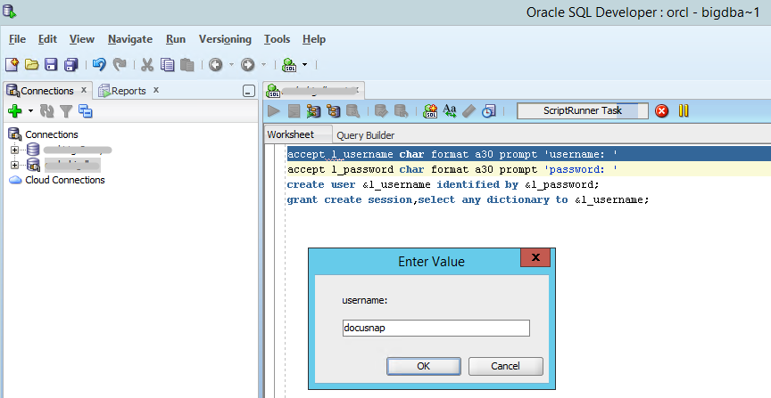 Docusnap Oracle Create User Developer Docusnap Oracle Create User Developer
