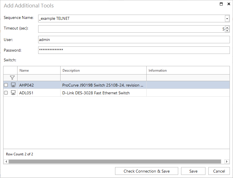 Docusnap Inventory add SNMP Additional Tools