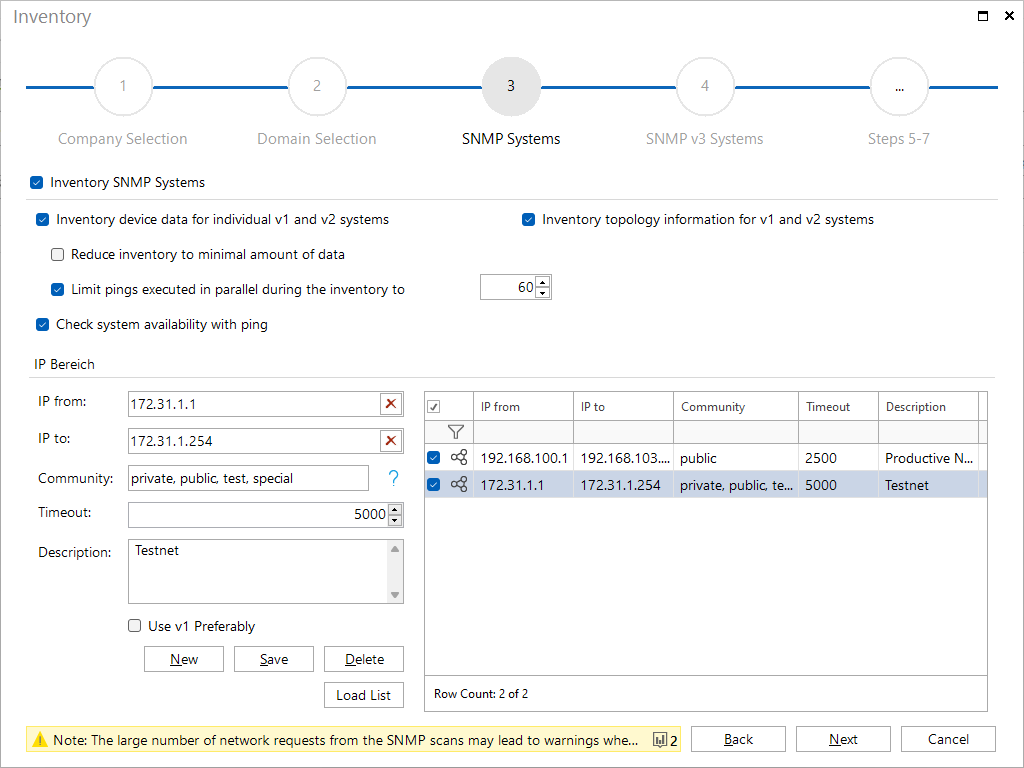 Docusnap Inventory SNMP Systems