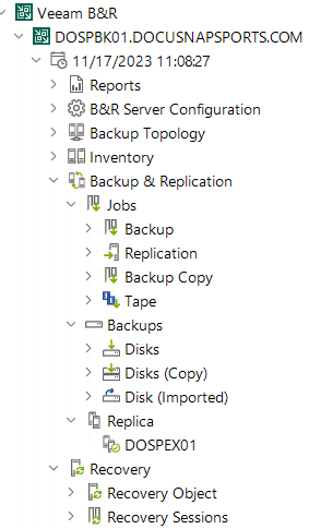 Docusnap Inventory Veeam Tree Backup & Replication
