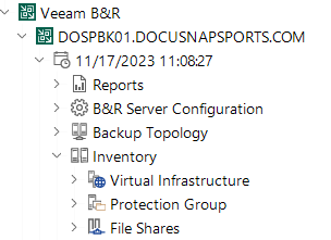 Docusnap Inventory Veeam Tree Inventory