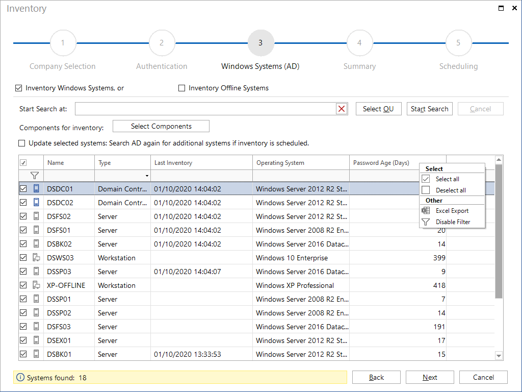 Docusnap Inventory Windows Systeme Docusnap Inventory Windows Systeme